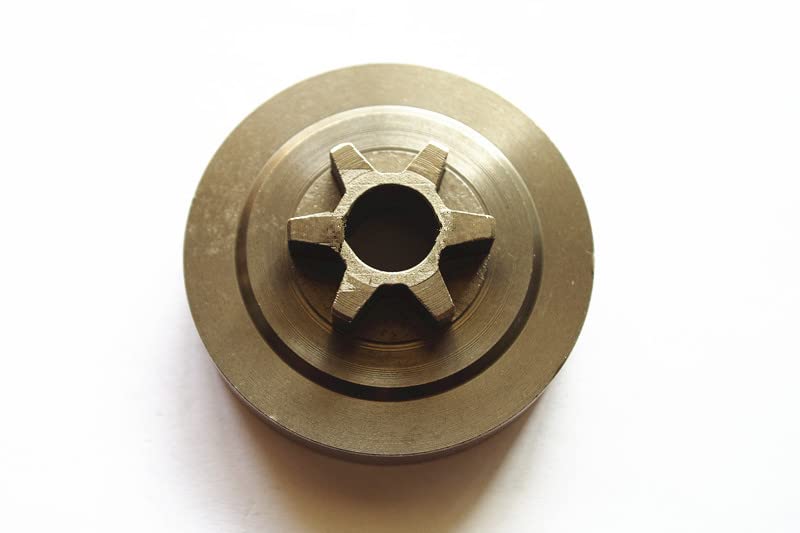 Piñón recto 6 dientes apto for motosierra YD-KU01-36 3600 tambor de embrague de motosierra reemplazo de repuestos