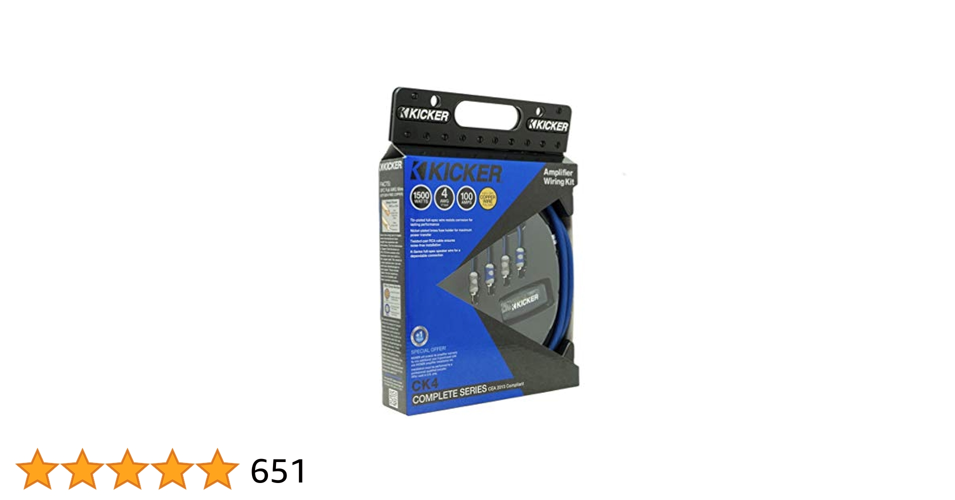 KICKER CK4 カーオーディオ配線キット KICKER CK4 カーオーディオ配線キット