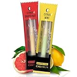 Cigtrus Smokeless Air Inhaler - Tobacco-Free, Nicotine-Free, & Non-Electric | Oral Fixation Relief Aid | Habit Replacing Breathing Stick | 2 Pack (Grapefruit & Lemon Lime)