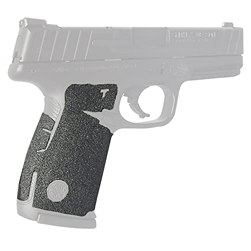 TALON GRIPS Adhesive Grip – Compatible with Smith and Wesson SD9/ SD40/ SD9VE/ SD40VE – Made in The USA – Granulate, Black
