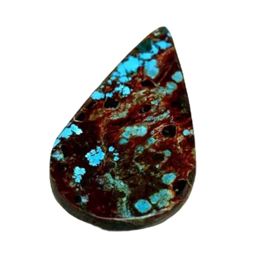 Pendentif turquoise naturelle cabochon poire pour créer vos bijoux bohèmes