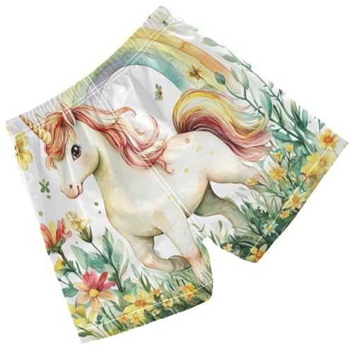 Pigsaly Boys Swim Trunks Little Unicorn Boys Board Shorts Swimsuit Swimwear Summer Bathing Suit 2T2