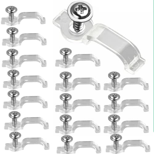 Wasserquelle 100 Sets Transparent Cable Clips Light Strip Clips LED Strip Light Mounting Clips for LED Llight Home Kitchens Big Event and Parties Wasserquelle 100 Sets Transparent Cable Clips Light Strip Clips LED Strip Light Mounting Clips for LED Llight Home Kitchens Big Event and Parties