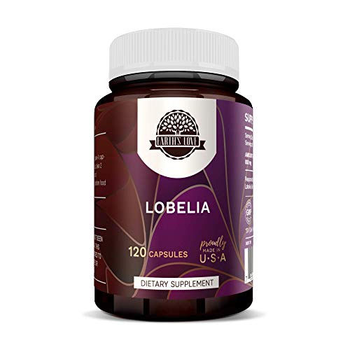 Earth's Love - Lobelia 120 Capsules, 500 mg, Responsibly farmed L...