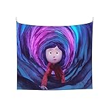 Staroapr Coraline Fashion Tapestry for Living Room Bedroom Aesthetics Poster Home Decoration...