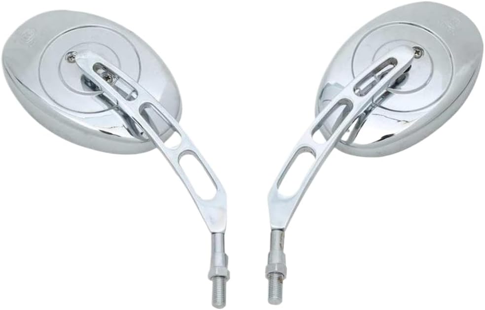 Motorcycle 10mm Side Rear View Mirrors Compatible With Chopper