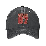 xlldaanc travis kalce berretto da baseball in stile unisex numero 87 cappelli in denim invecchiato cap vintage outdoor summer cappello da sole morbido non strutturatocotone, per tutte le stagioni
