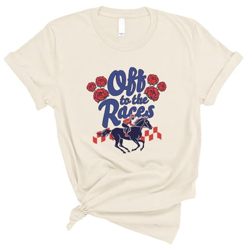 Off to The Races Shirt Unisex 2X-Large Natural