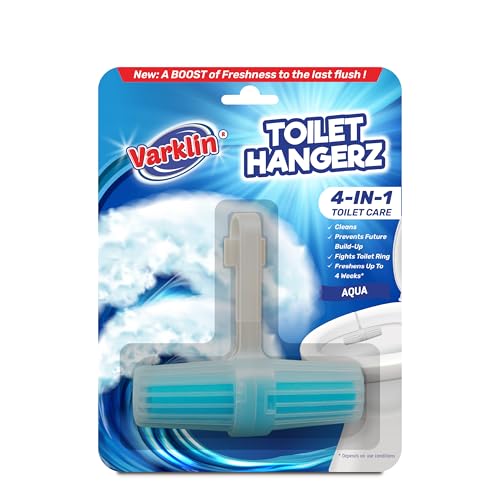 Image of 35g Toilet Rim Hangerz - Aqua | Automatic Bowl Cleaner | Refreshing Aqua Freshness for a Cool, Clean Washroom | Easy-to-Use Toilet Cleaner | Hygienic & Sparkling Toilets Lasting Up to 4 Weeks