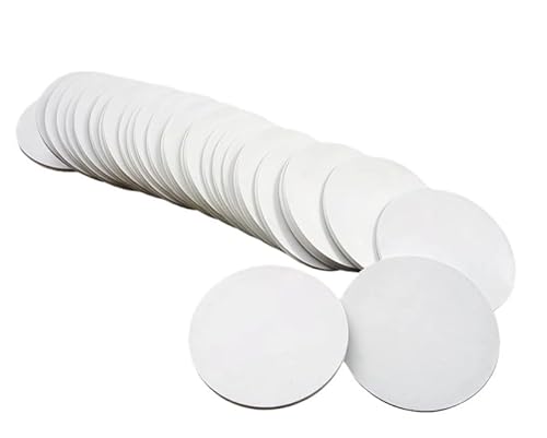 LESSBLE 10-Pack NFC Coins, NTAG215 Rewritable Tags, 540 Bytes Memory, Waterproof PVC NFC Token for Smart Automation and Gaming Compatibility, White