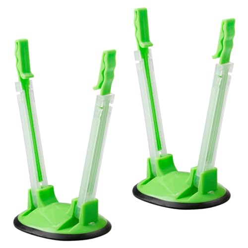 2Pcs Plastic Baggy Racks GLADFRESIT Adjustable Bag Stand Holder Food Storage Bags Clips Freezer Bag Racks for Sandwich