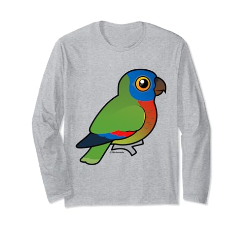 Cute Cartoon Saint Lucia Parrot Birdorable Blue-masked Bird Long Sleeve T-Shirt