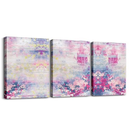 Erosebridal Watercolor Wall Decor,Modern Abstract Canvas Wall Art for Living