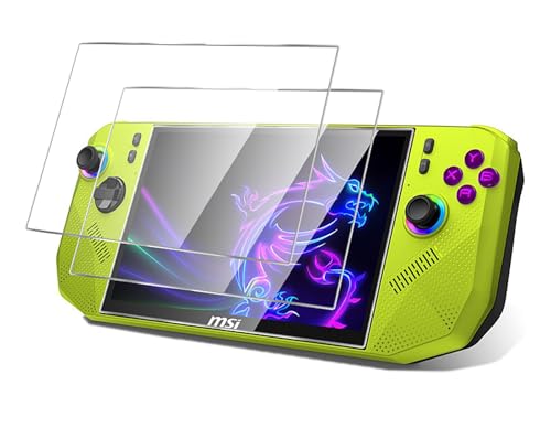 GIOPUEY [2 Pezzi Vetro Temperato Compatibile con MSI Claw A8, Vetro ad Alta Trasmittanza, Resistente...