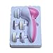 Odear® Multifunctional Mini Beauty Skin Care Brush Deep Clean 5 in 1 Electric Facial Cleaner Wash Face Hand Foot Skin Exfoliation Massager Scrubber Machine Set (Battery is Not Provided) (Pink)
