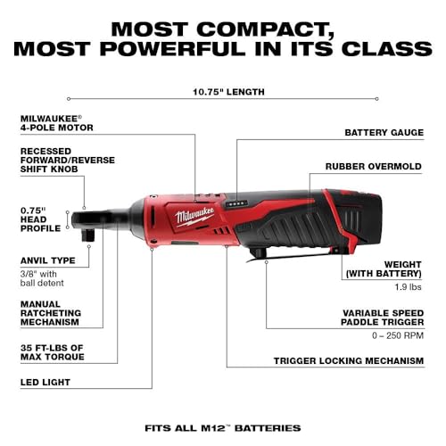 Milwaukee M12 Ratchet Kit