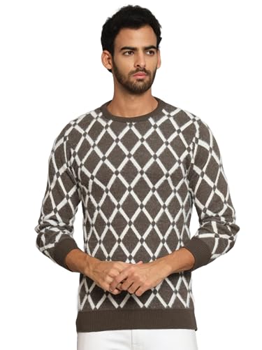 Image of eWools Men's Winterwear Woolen Striped Sweaters