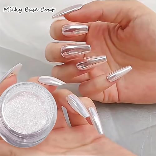 Bishengyf Chrome Nail Powder 25nm in Fairy Pink für Nageldesigns