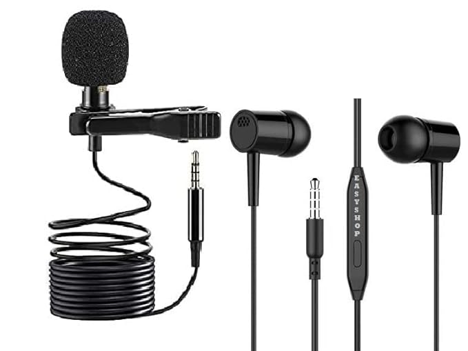 Clip Microphone for YouTube Collar Mike for Voice Recording