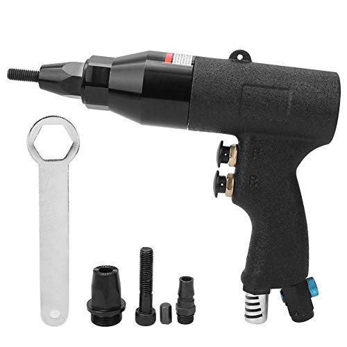 Pneumatic Rivet Nut Gun,M8-M10 Threaded Screw Adapter Pneumatic Riveting Nut Tool Hardware Supplies