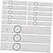 BCOATH 2 Sets Dry Erase Sentence Strips Educational Writing Strips Magnetic Strip Reusable Portable Sentence Strips Blank Cards Kid Clock Student White Card Erasable