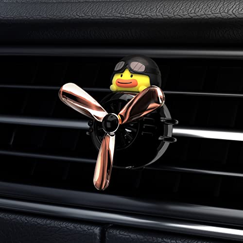 Image of Pilot Black Warrior Rotating Propeller Car Diffuser Automotive Air Outlet Fan Creative Car Perfume Decoration
