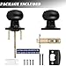 Probrico 10 Pack Interior Bathroom Privacy Keyless Doorknobs Door Lock Lockset in Oil Rubbed Bronze