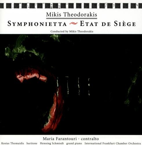 Symphonietta & Etat de Siège [Audio CD] Theodorakis; Farantouri; Thomaidis and Schmiedt