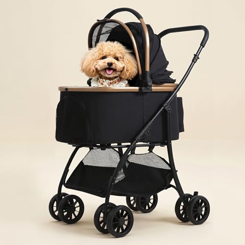 【防水アップグレードPU ハンドル製】TRAIL TAILペットカート 中型犬カート 猫・小型犬ペットバギー 2種折りた...