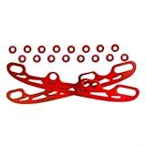 Skate Blade Retrofit - Cuchillas de patinaje de hielo de acero inoxidable compatibles con varios patines en línea (rojo grande)