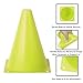 Athllete Unisex Sports Cones, 7 in Plastic Sport Cones for Drills, 15 Pack, Neon Yellow