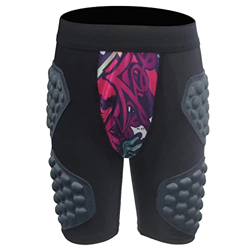 image for Topeter Padded Compression Shorts Girls Hockey Protective Gear, Youth 