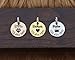 Cat ID Tag - Small Toy Dog Identification Pet - Engraved Handmade - Custom Design – Change Name Number - DGR-20mm