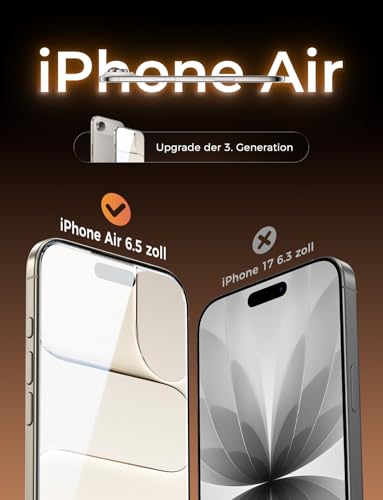 Protection écran iPhone Air installation facile sans bulle avec outil de pose MAGIC JOHN - 2