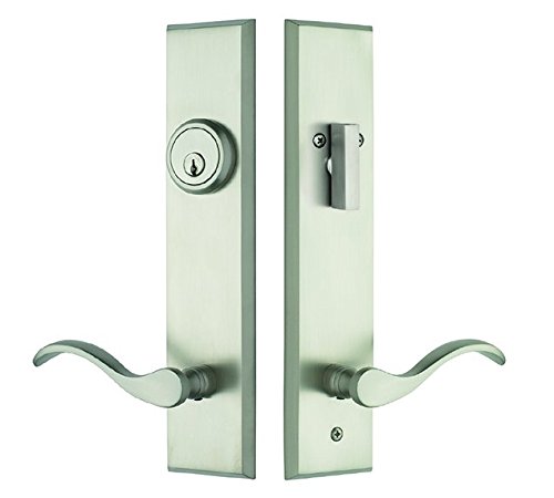Rockwell Security Verano Modern Chelsea Lever Entry Door And Lock Replacement Handle Set Brass Brushed Nickel Finish For Residential Use #TOP5