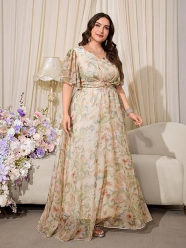 Image of TOLEEN Women's Plus Size Sequin Dress Luxurious Style Formal Cocktail Evening Party Maxi Dresses