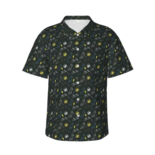 Chemise hawaïenne pour vos vacances en plein air avec imprimé graffiti moderne