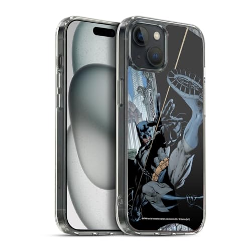 Evita arañazos en iPhone 15 Plus con la funda de gel suave Batman 608 de cómic