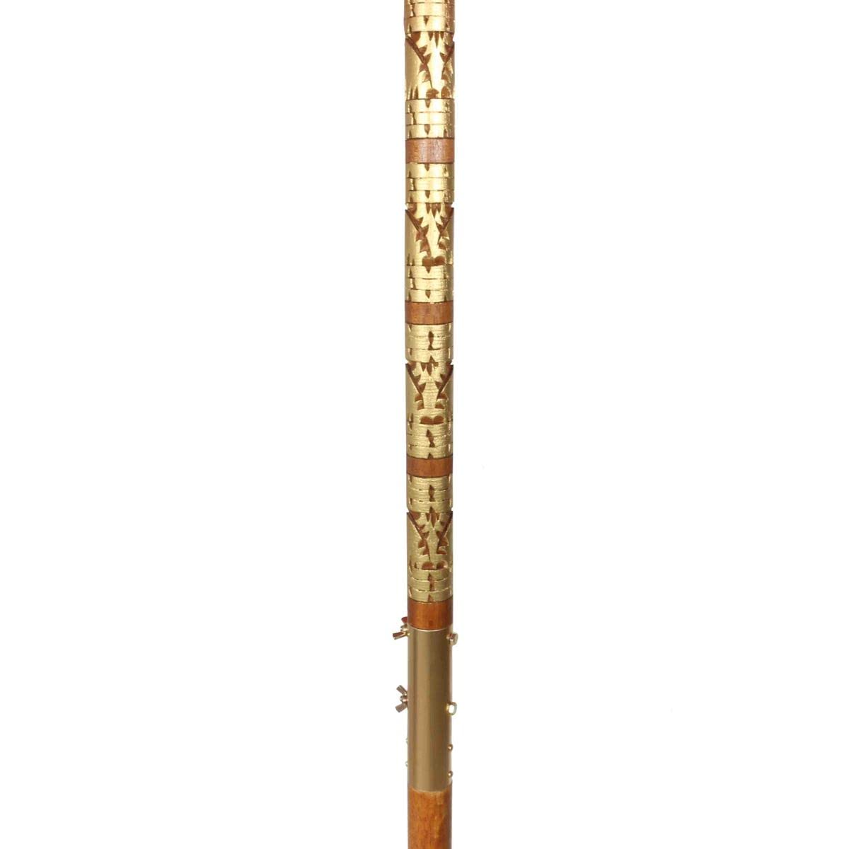 Bali Sonnenschirm Balinesischer Garten Schirm Baumwolle Handarbeit Retro Vintage Dekoschirm 2-teilig ca 180cm einfache Bemalung