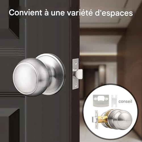 Serrure pour porte d'entrée premium et poignée de style moderne