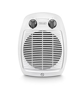 Foto di De'Longhi Hva 3220 Termoventilatore Verticale, Silenzioso, 2 Manopole, 2 Potenze, Protezione Antigoccia, Termostato, Maniglia, Protezione Antigelo, Doppio Isolamento, Piccole Dimensioni, Bianco