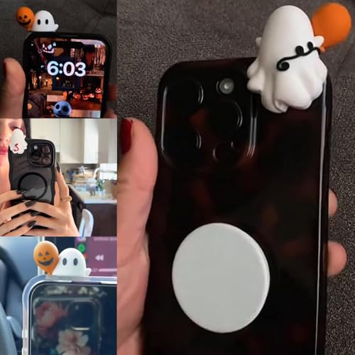 Figurita para funda de teléfono autoadhesiva de Halloween set de 12 piezas de decoración superior 5