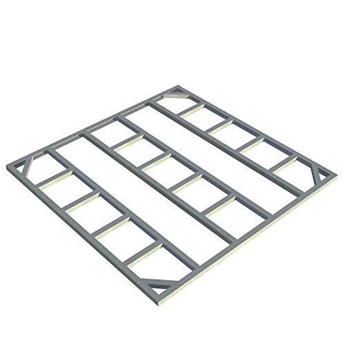 Preisvergleich Produktbild Tepro Unterkonstruktion zu Metallgerätehaus Colossus 10x8 + 1 Erweiterungsset