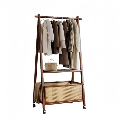 LPYROSE �n���K�[���b�N �L���X�^�[�t�� ��e�� �˂����胉�b�N �s�v ��� 2�i �m�����b�N �ߗގ��[ ������ �n���K�[���b�N �X���� �p�C�v�n���K�[ �ړ��� �R�[�g���b�N �Q�� ���r���O �������� �p (80cm,A�^)