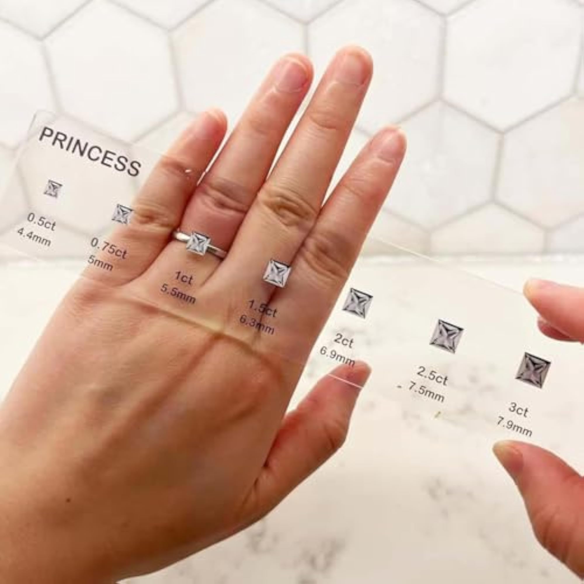 Diamond Sizes Shape Compare Tool Portable Utility