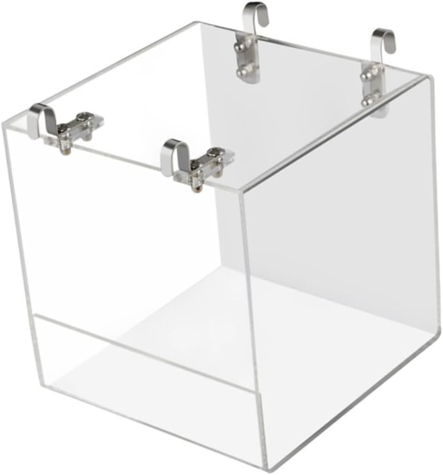 Thickened Acrylic Bathtub for Birds Easy to Clean Bird Bath Basin Hanging Feature