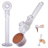 Coffee Scoop Funnel 2Tbsp 51mm Espresso Tamper Kit - BPA-Free PCTG Dishwasher Safe, Fits K-Cup Reusable Pods/Espresso Machine, Coffee/Protein/Powder, Upgraded Combo Transparent,2 Models A&B 1Pk