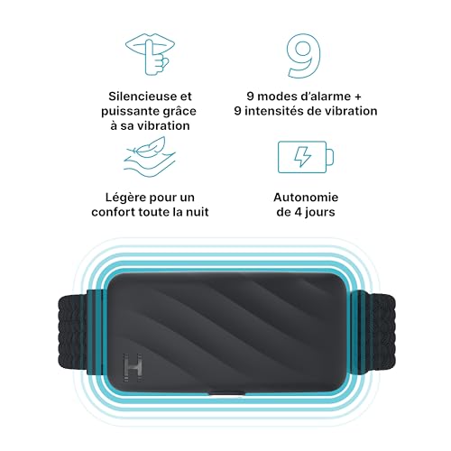 Homedics WakeBand Bracelet d'Alarme Vibrant, Noir – vue 2