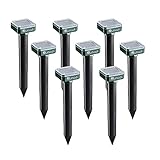 RUNADI Mole Repellent (8 Packs) - Outdoor Insect Deterrent - Solar Powered Repellent for Mole, Snake, Vole, Gopher, Snakes and Other Rodent Animals