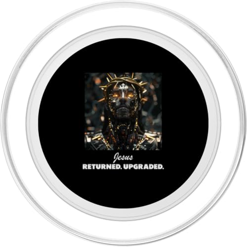 PopSockets MagSafe Jésus Cyborg pour regarder vos vidéos en train